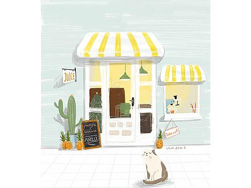 门前小店——小家居系列（个人主页-ZMjcyMDgzMDA=） - 商业插画 - 站酷设计师小酵母君原创素材 - 站酷ZCOOL