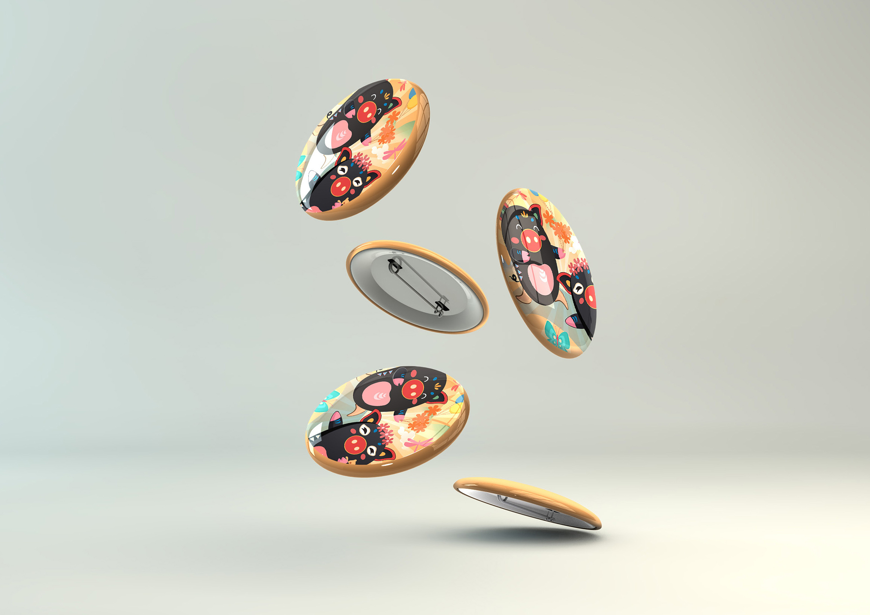 "猪"事皆宜——2019猪年动态插画及衍生品设计