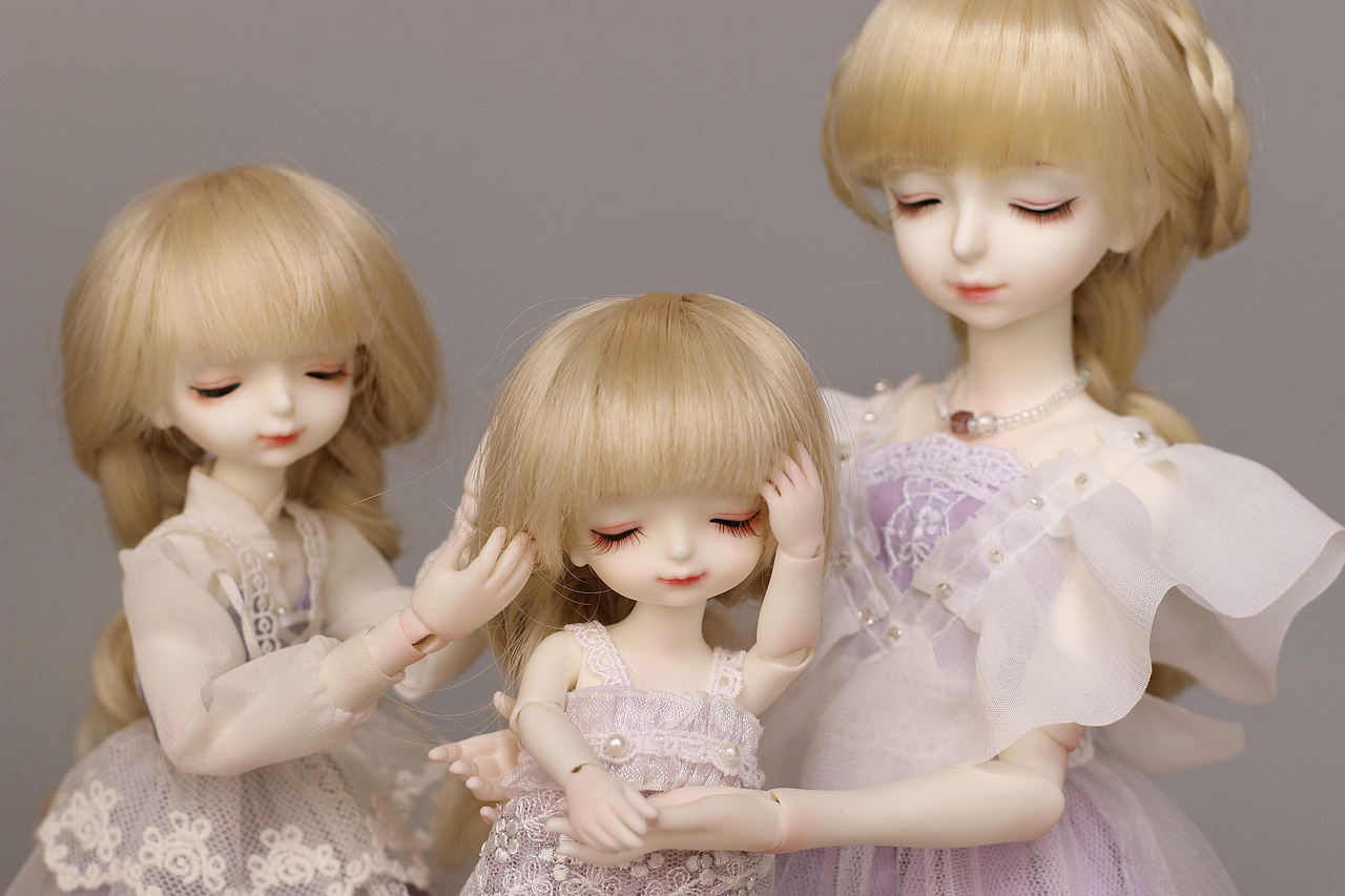 BJD+插画【花花姑娘·倒影】紫罗兰姑娘,优雅温柔