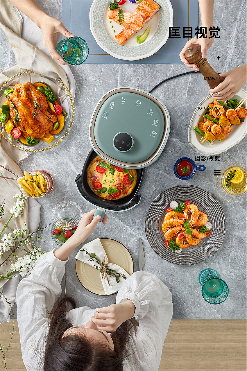 小熊智能空气炸锅烤箱【匡目视觉】（图ZMzE5NDI0Nzk2） - 产品摄影 - 站酷设计师匡目视觉原创素材 - 站酷ZCOOL