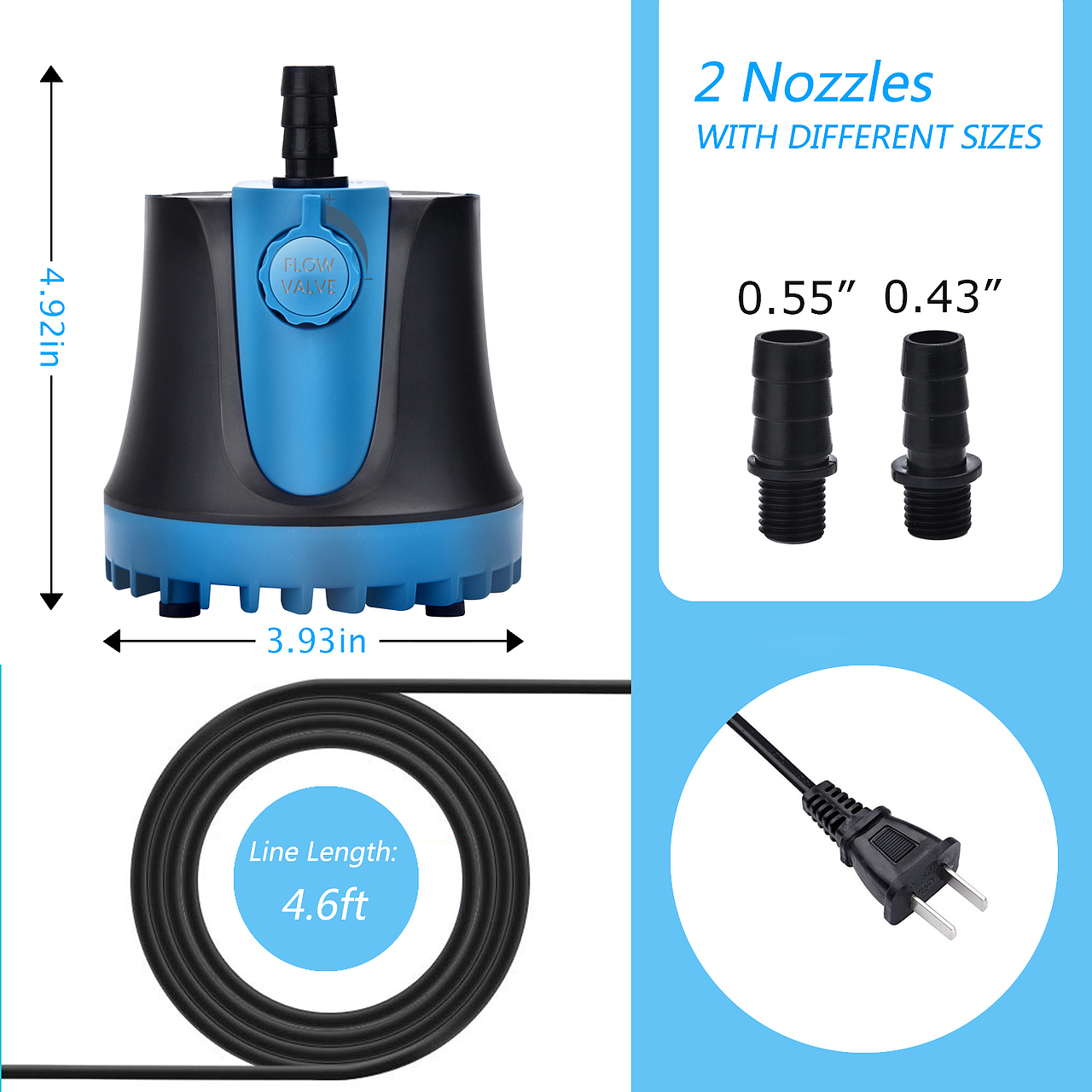 亚马逊潜水泵图片制作,产品拍摄精修