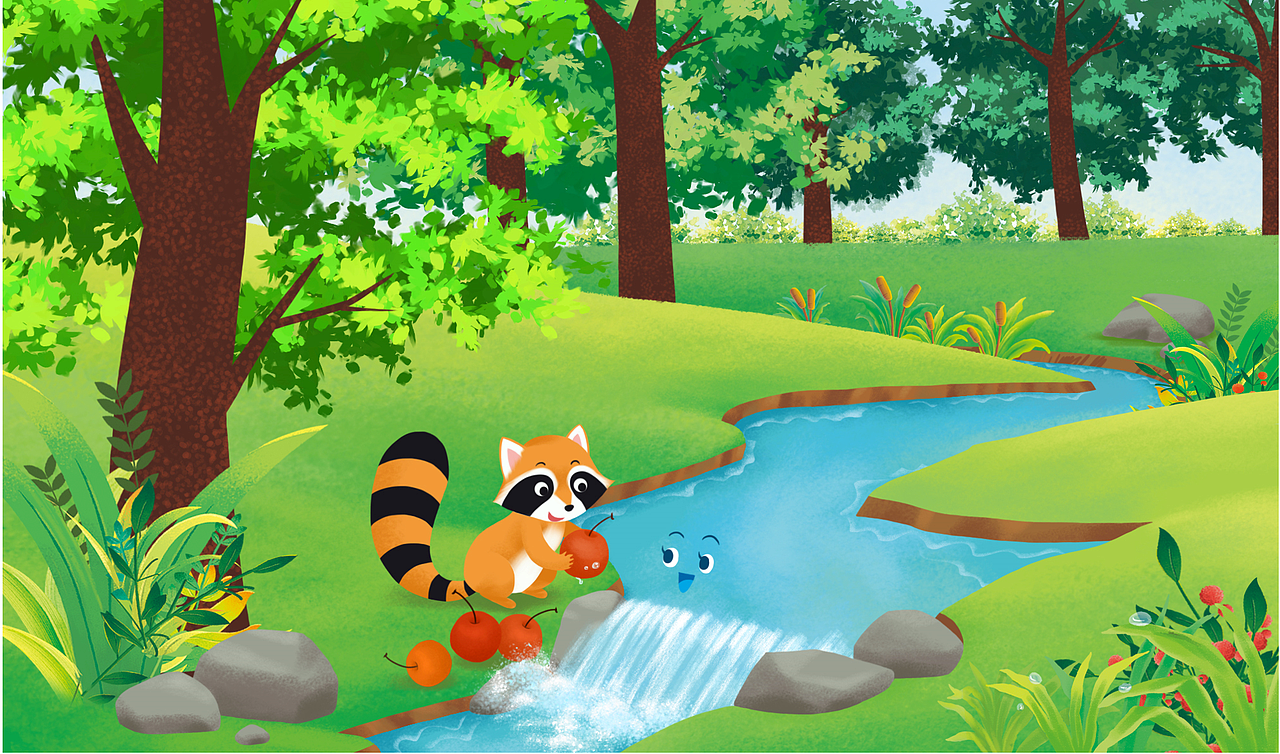 进两年的一些儿童插画(已出版)