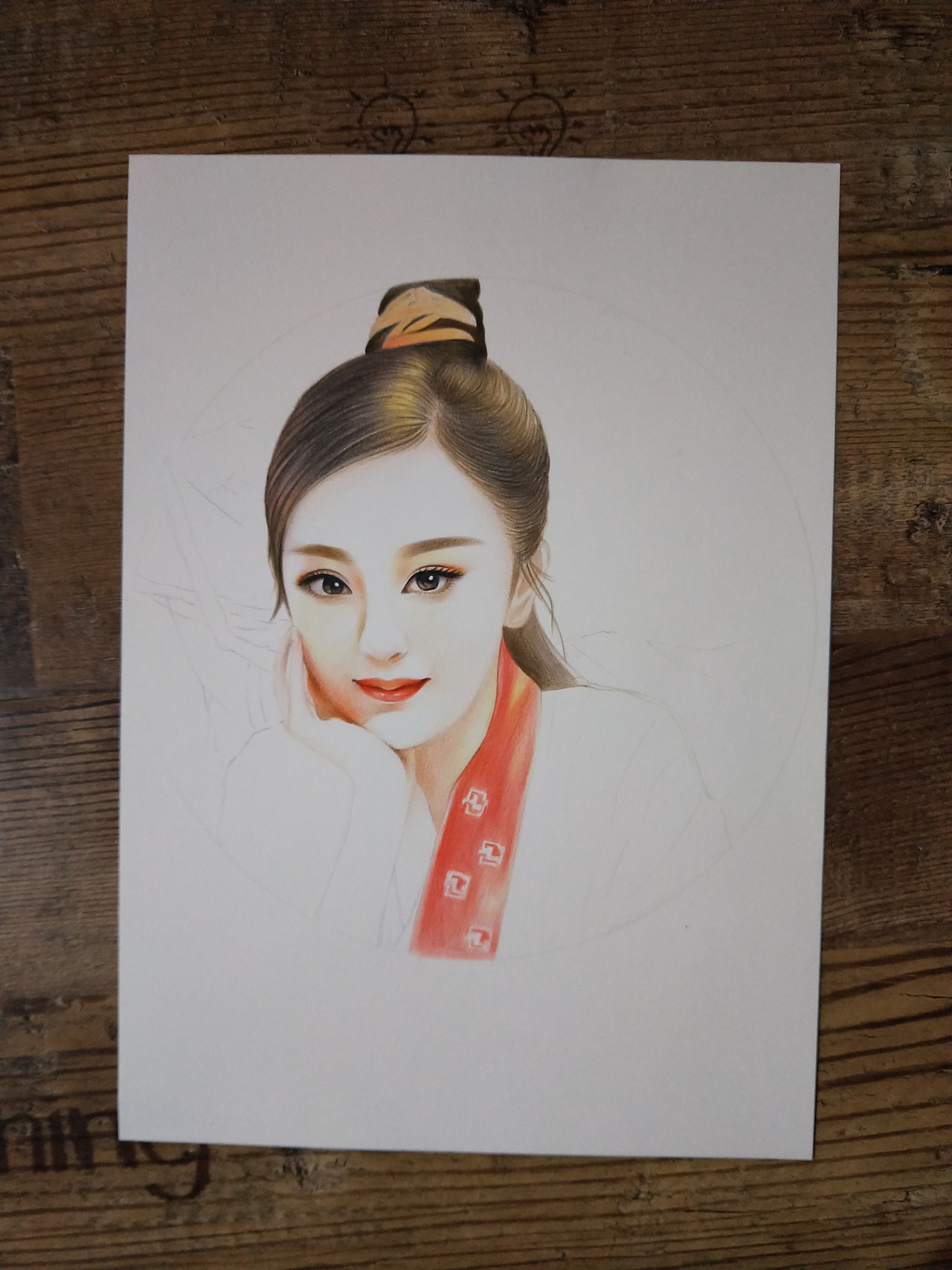 彩铅人物写生手绘