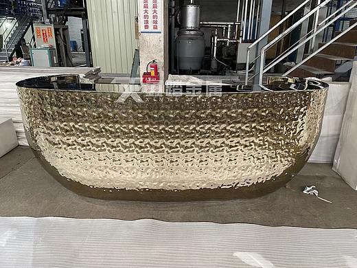 定做会所大堂不锈钢接待台酒吧创意造型镜面不锈钢吧台