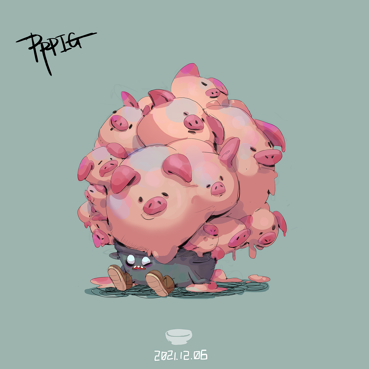 猪猪猪（图ZMjg0MjU4NzEy） - 游戏原画 - 站酷设计师歪圈原创素材 - 站酷ZCOOL