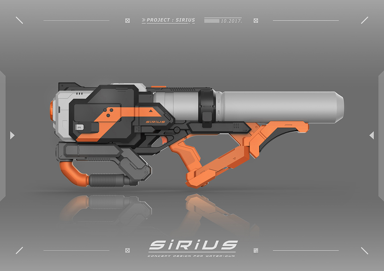 KFGZ[玩具设计合集] 两款科幻风格玩具枪(AR玩具+水枪)