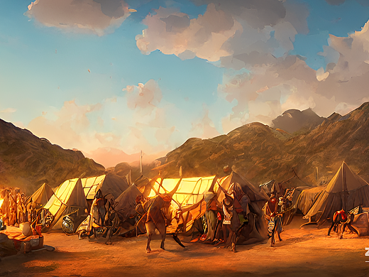 #AI创作实验室#阿伽门农的营帐