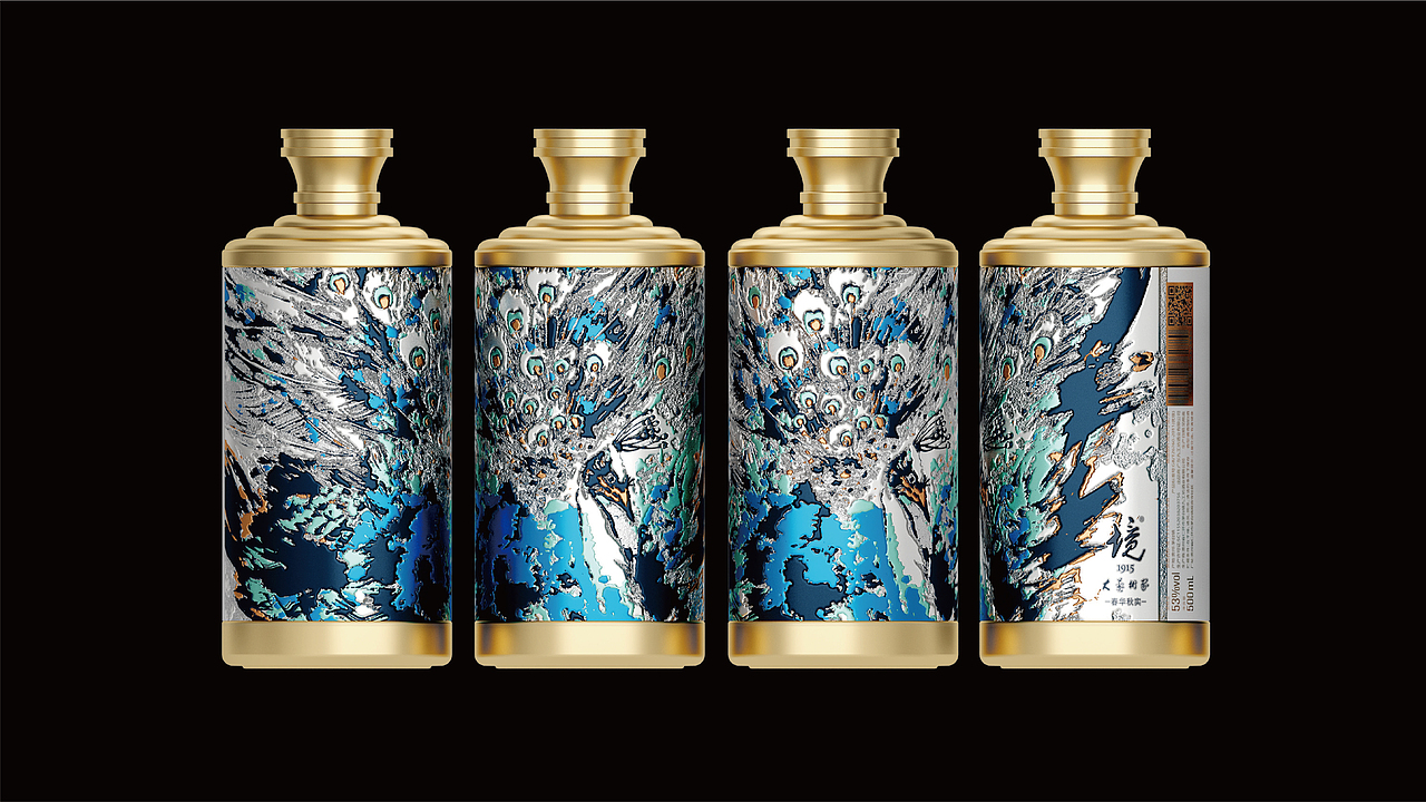 境x曹瑞华艺术家联名款春华秋实酒包装设计