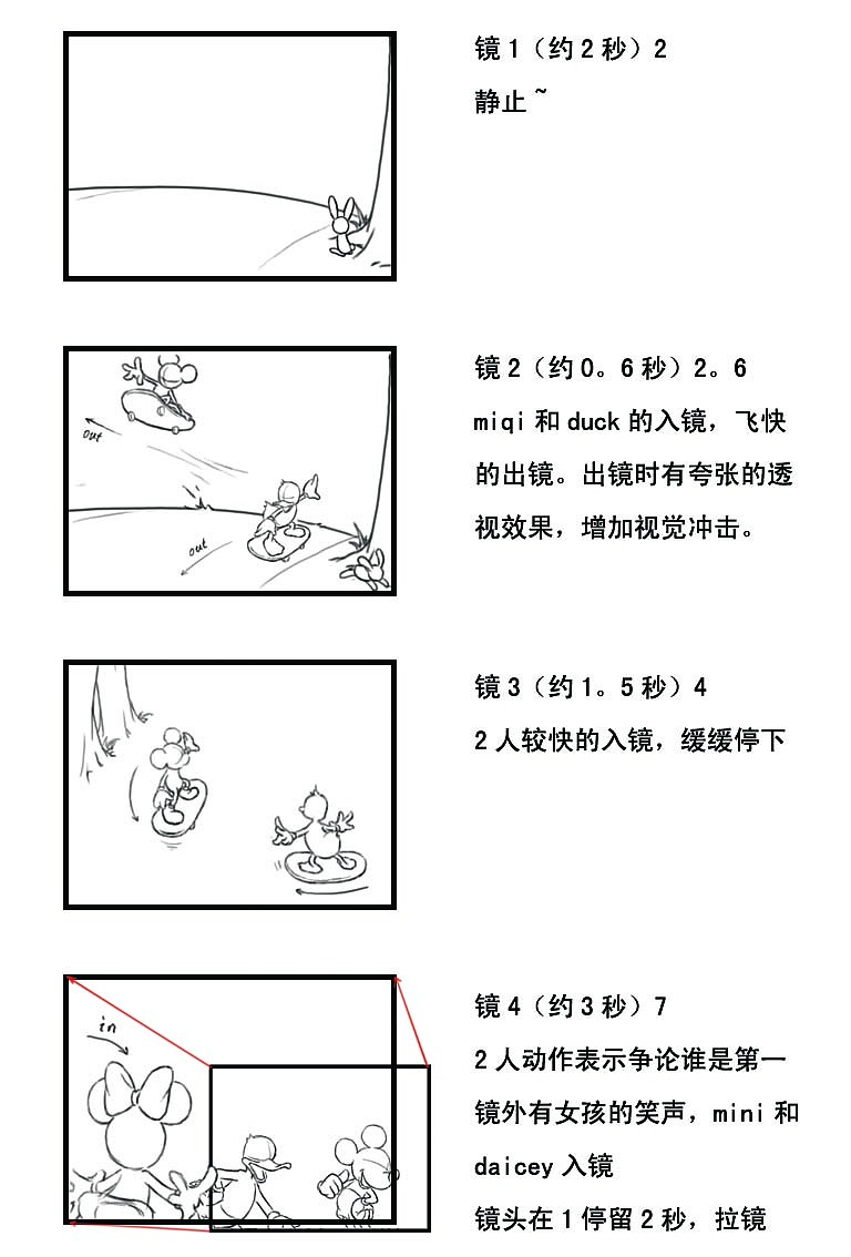 迪士尼开场动画分镜