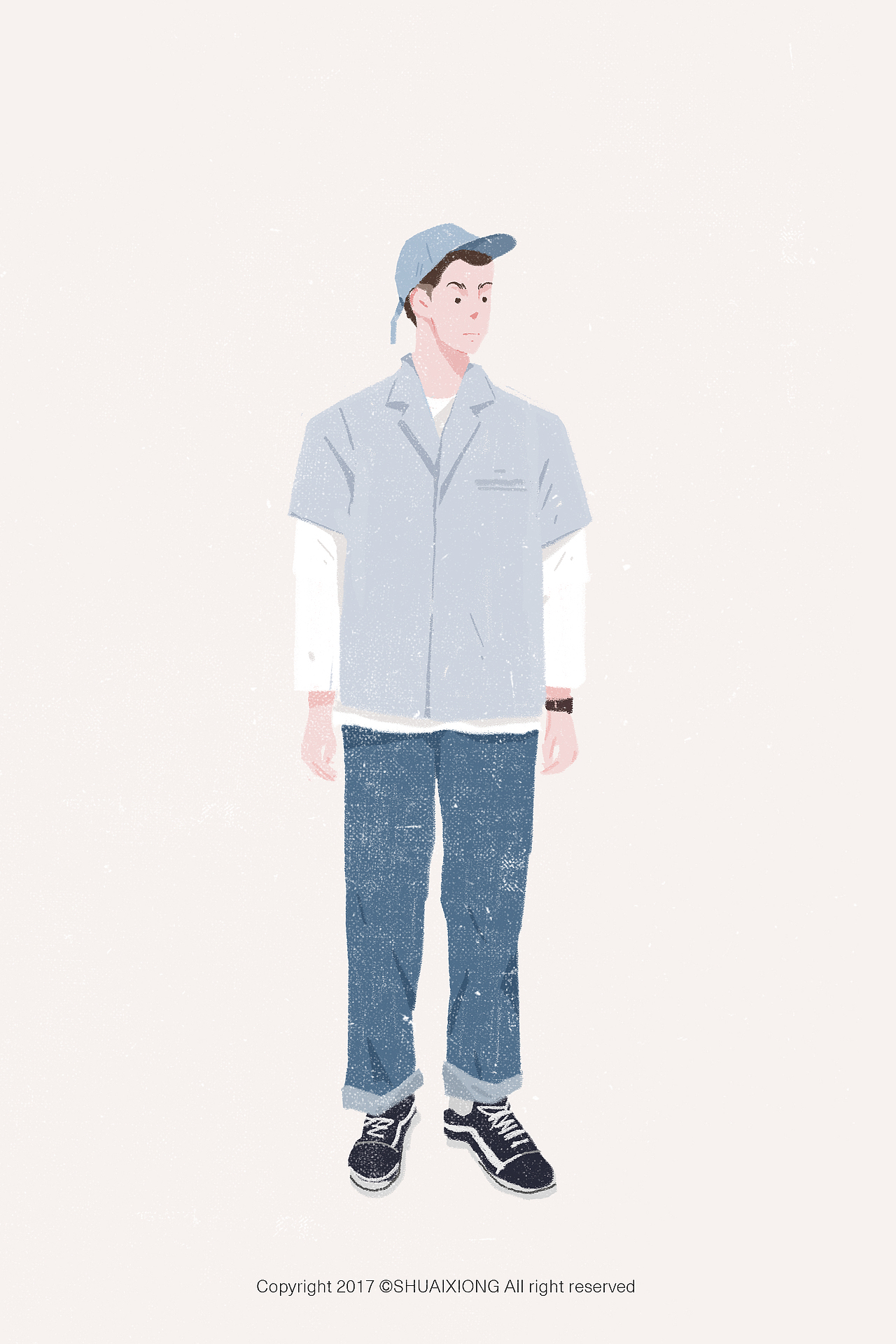 春风十里BOY（图ZODkyMzczOTI=） - 商业插画 - 站酷设计师帅熊原创素材 - 站酷ZCOOL