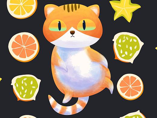 Fruit & Kitty（个人主页-ZMjg1OTAyNDQ=） - 创作习作 - 站酷设计师Winnie皮皮霞原创素材 - 站酷ZCOOL