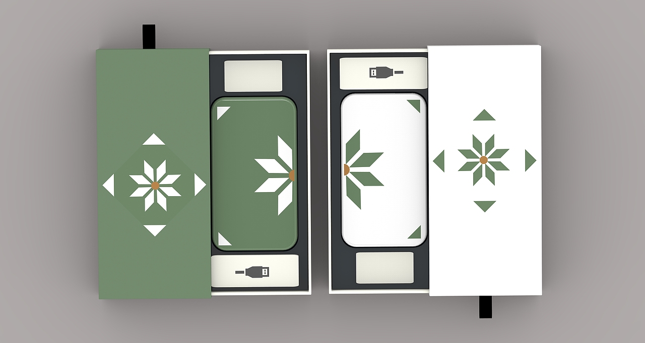 花砖元素充电宝设计（图ZMTE4ODM1MTA0） - 电子产品 - 站酷设计师马鹿UmaShika原创素材 - 站酷ZCOOL