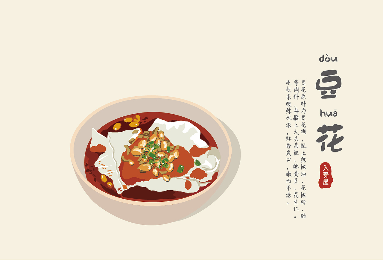 入云屋成都小吃明信片 信笺纸 贴纸