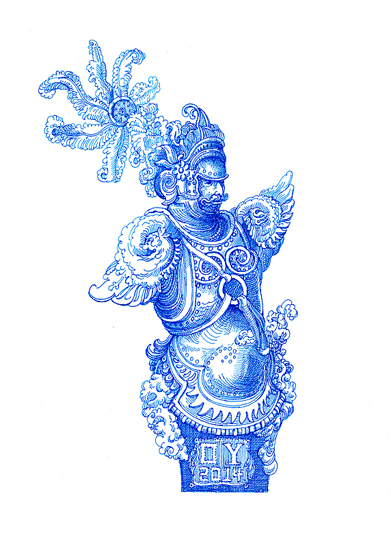 OY圆珠笔画:一组线稿