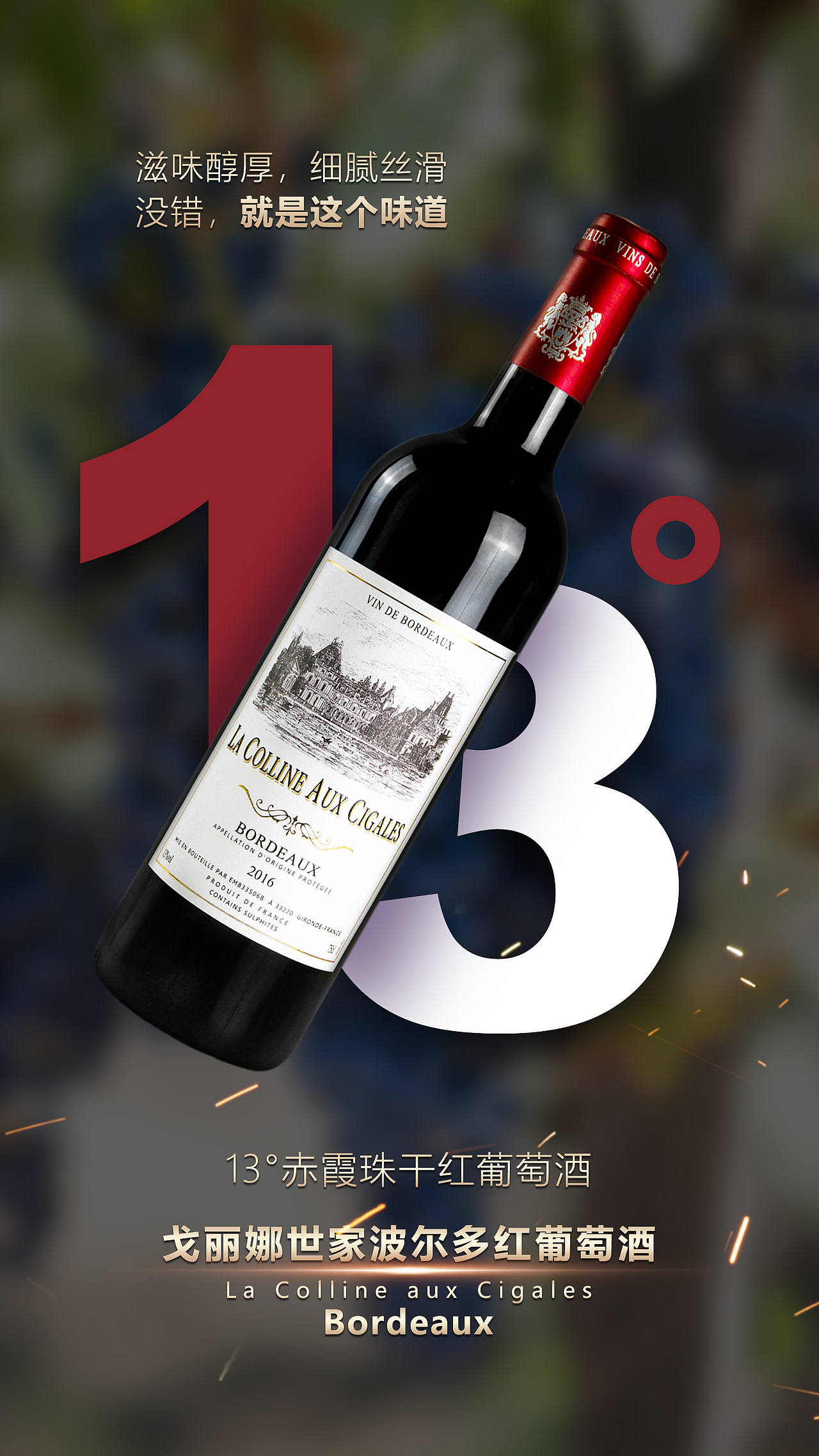 红酒海报(深色色系B组)
