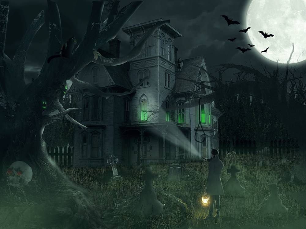 夜访鬼屋（图ZMzMxMjE3MDYw） - 海报 - 站酷设计师以古月为名原创素材 - 站酷ZCOOL