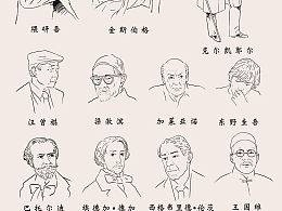 人物肖像插画