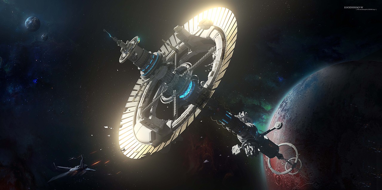 太空站設(shè)計（圖ZMjA4NzA0NDY0） - 概念設(shè)定 - 站酷設(shè)計師旺有貓病原創(chuàng)素材 - 站酷ZCOOL