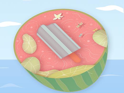 大暑插画