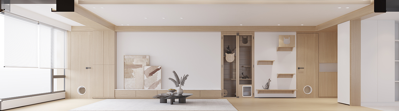 株洲 江湾壹号 平层 原木日式