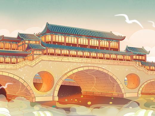 成都建筑插画