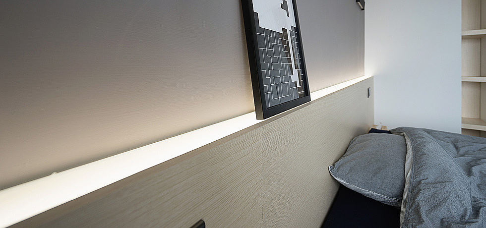 床背景隐藏灯光