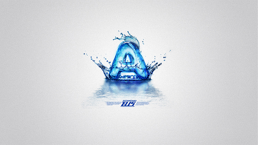 waterfont水滴字体视觉效果