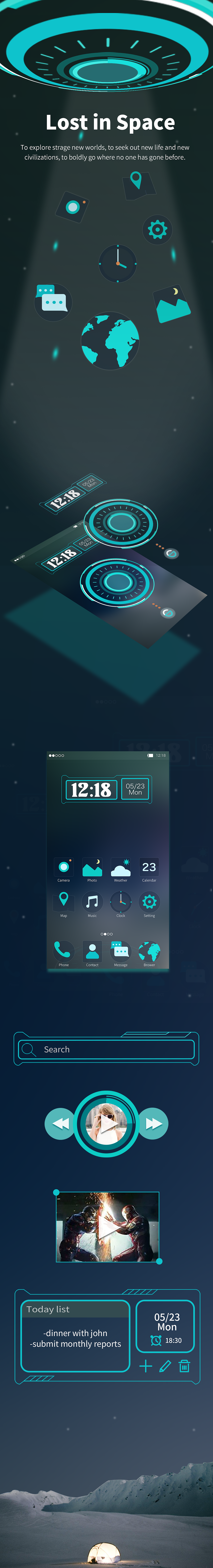 星际迷航手机主题（图ZNDk4NTYzNjA=） - 主题/皮肤 - 站酷设计师橘子灯下的小樱桃原创素材 - 站酷ZCOOL