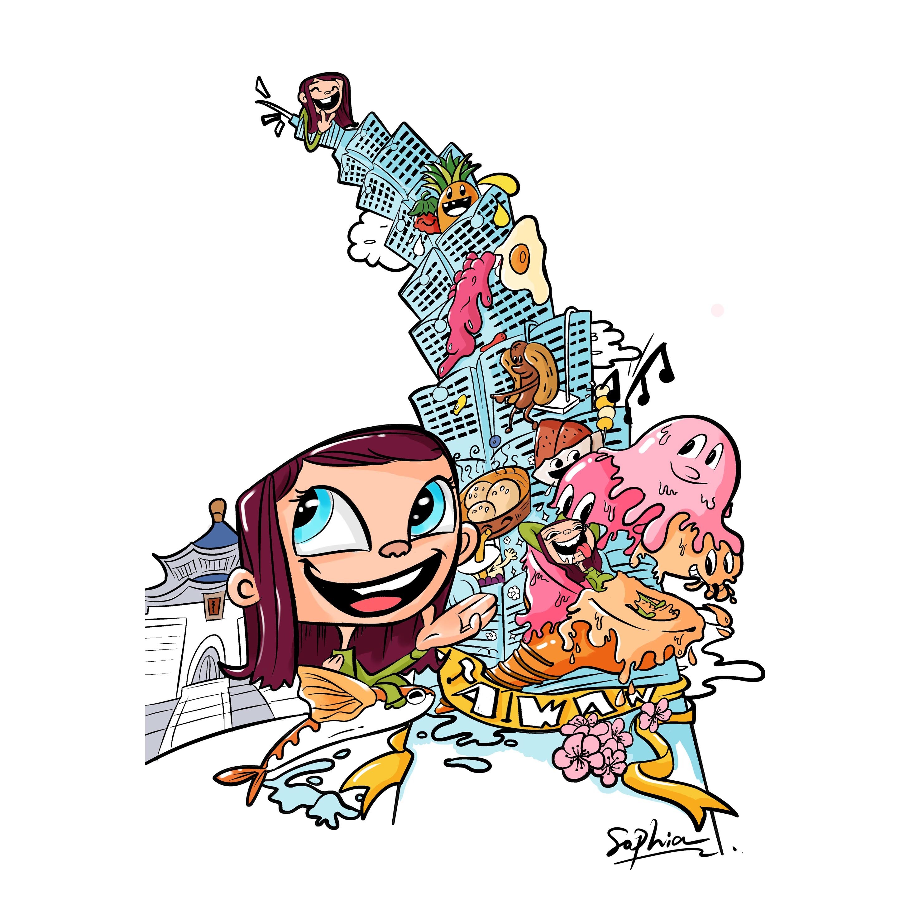 妃妃台湾游记|插画|涂鸦/潮流|开心素妃 - 原创作品 - 站酷 (zcool)