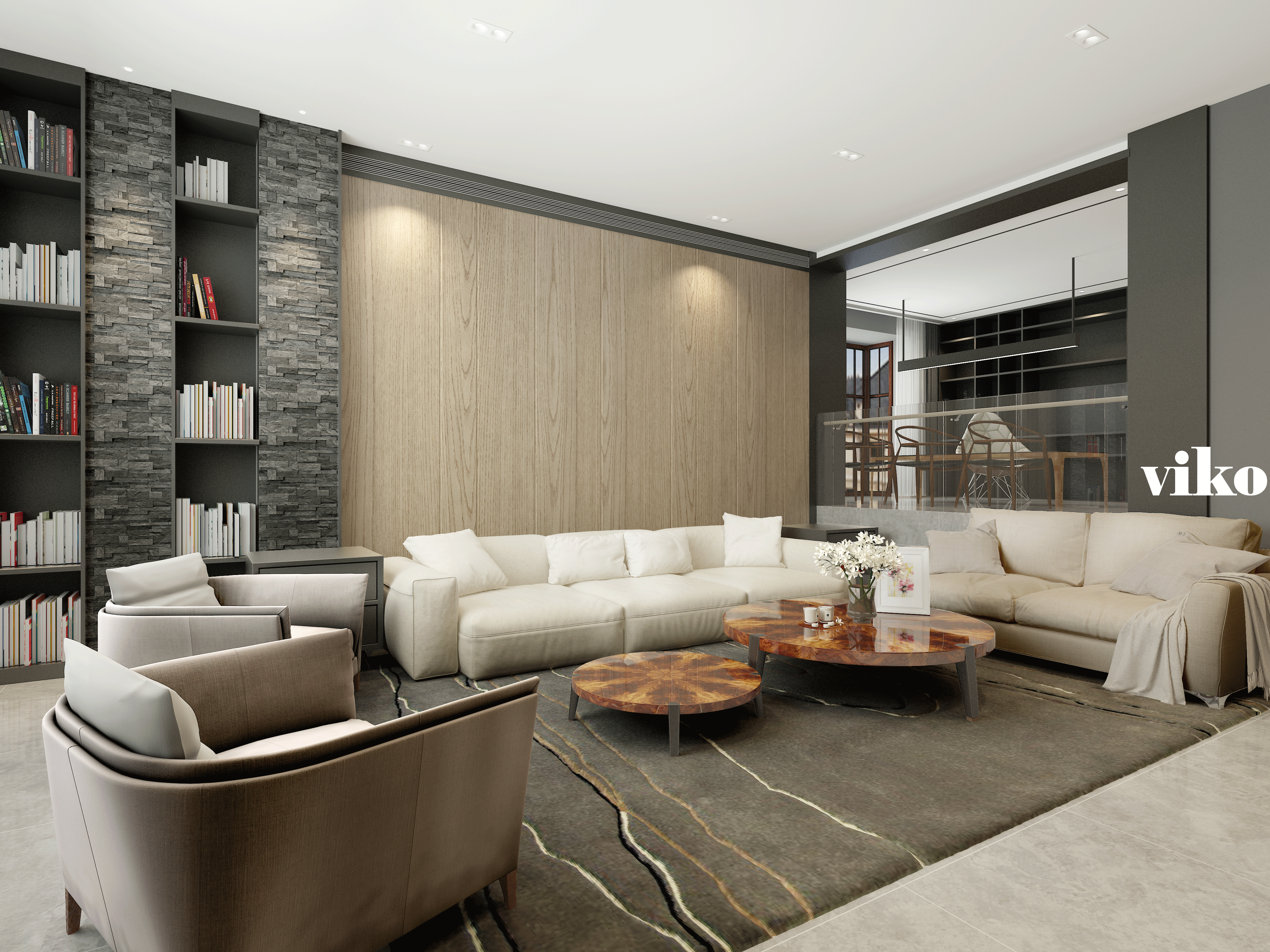 现代风格大户型|空间|室内设计|油条max - 原创作品 - 站酷 (zcool)