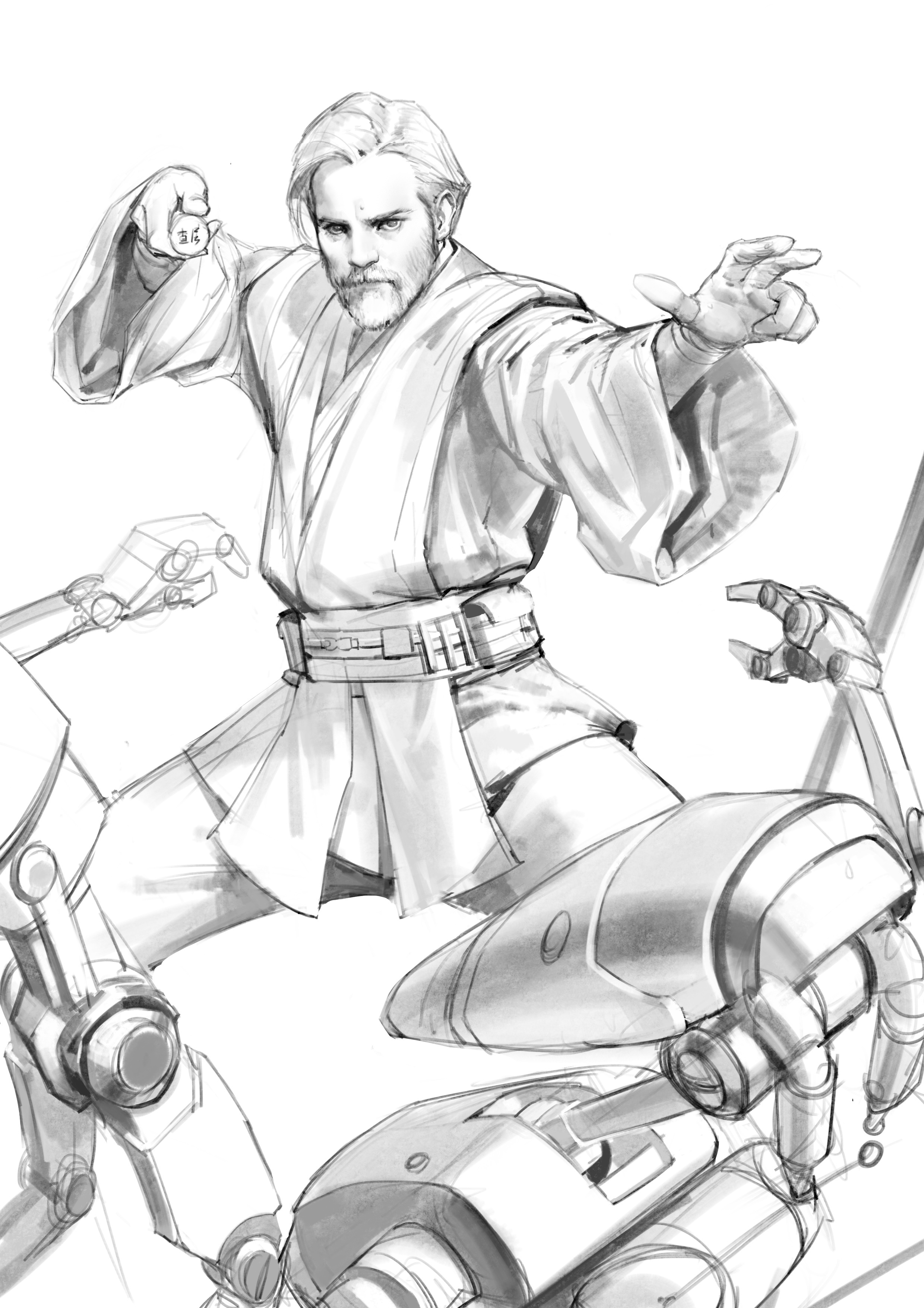 绝地武士欧比旺| 原画过程分享