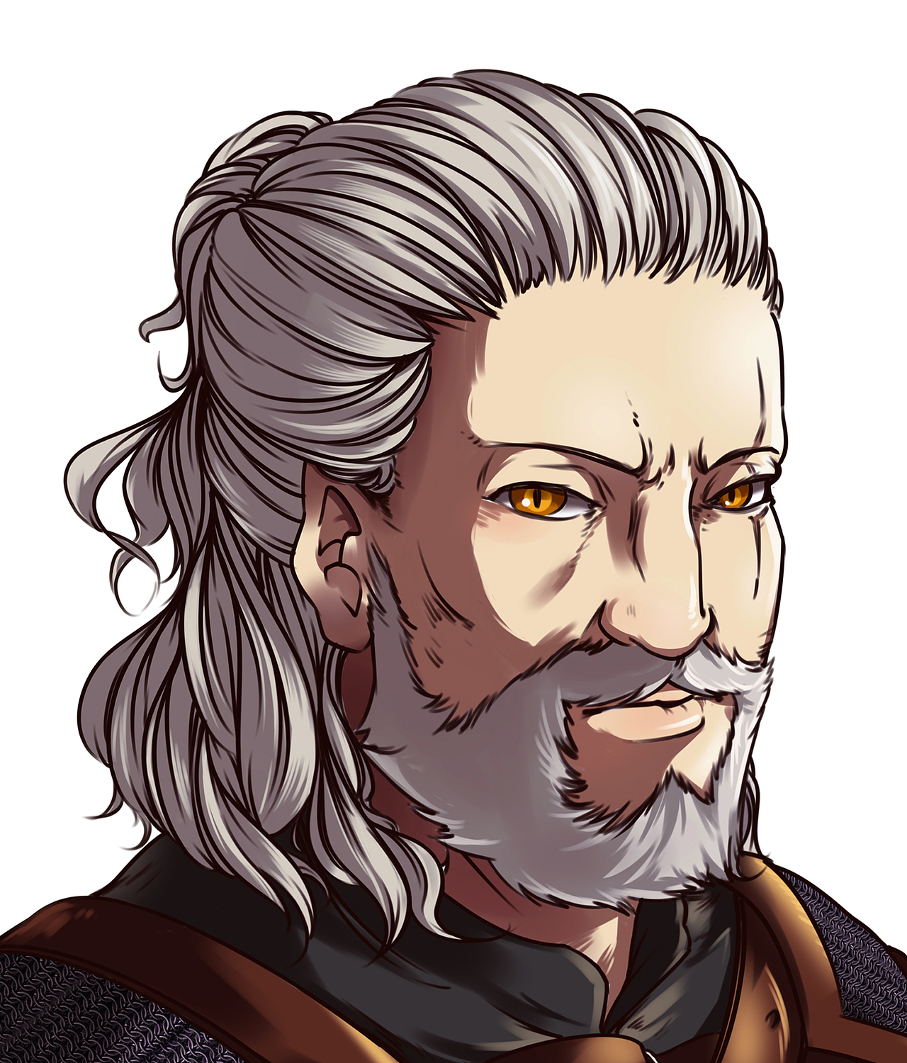 巫师3角色插画设计附绘制过程以及周边杰洛特看了会打人系列