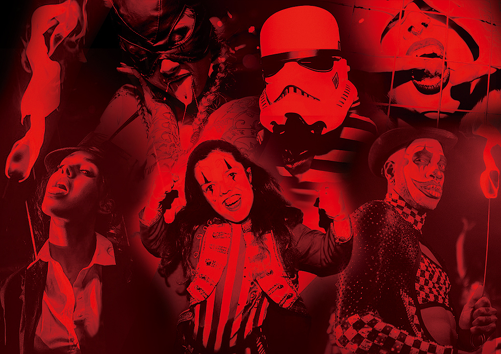 酒吧活动背景墙合成设计