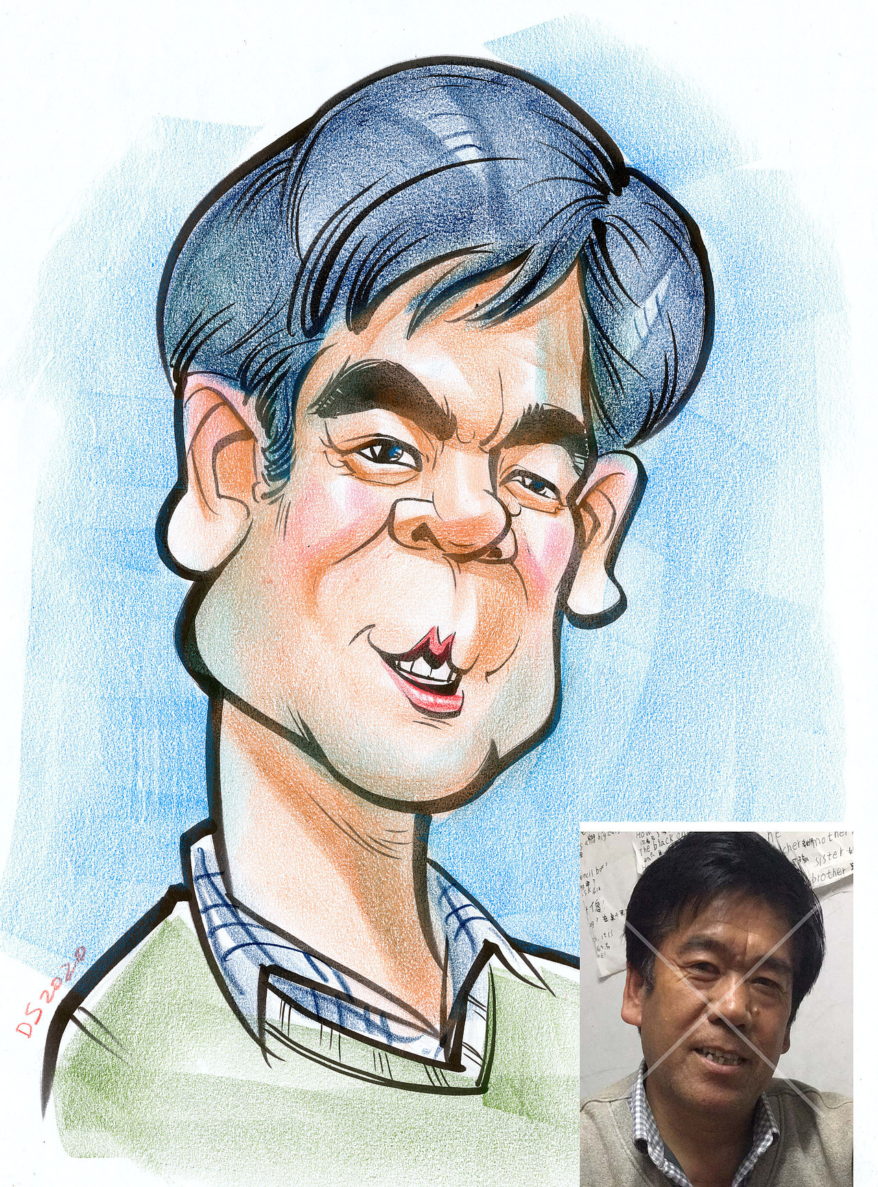 漫像似颜绘大叔漫画王西振似颜绘作品