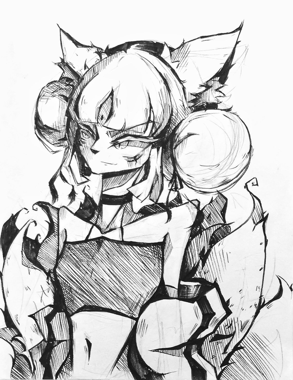 2022人物设计黑白篇