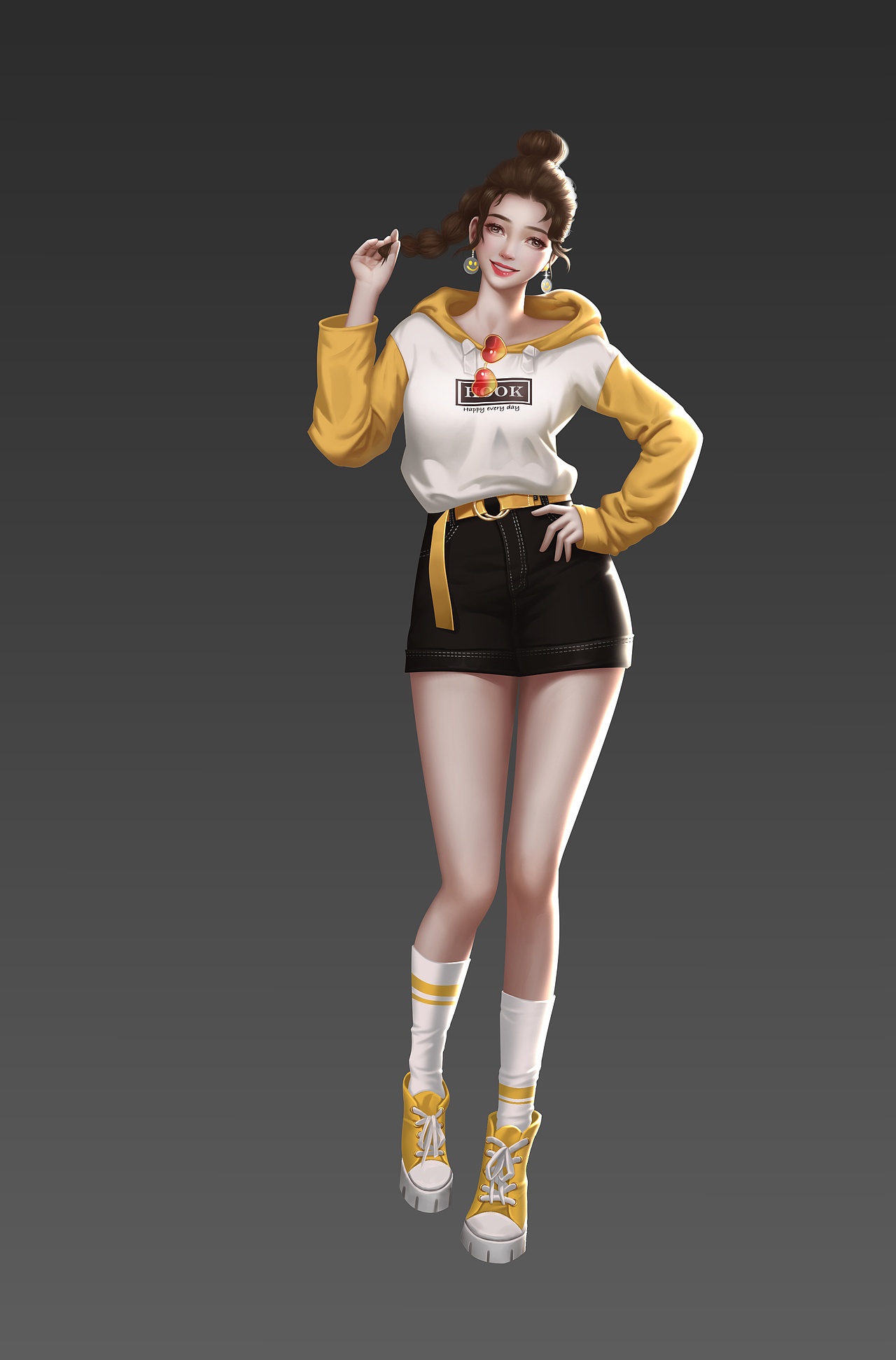 写实棋牌人物测试（图ZMjE4OTQxOTY0） - 游戏原画 - 站酷设计师Emily_蚊子原创素材 - 站酷ZCOOL