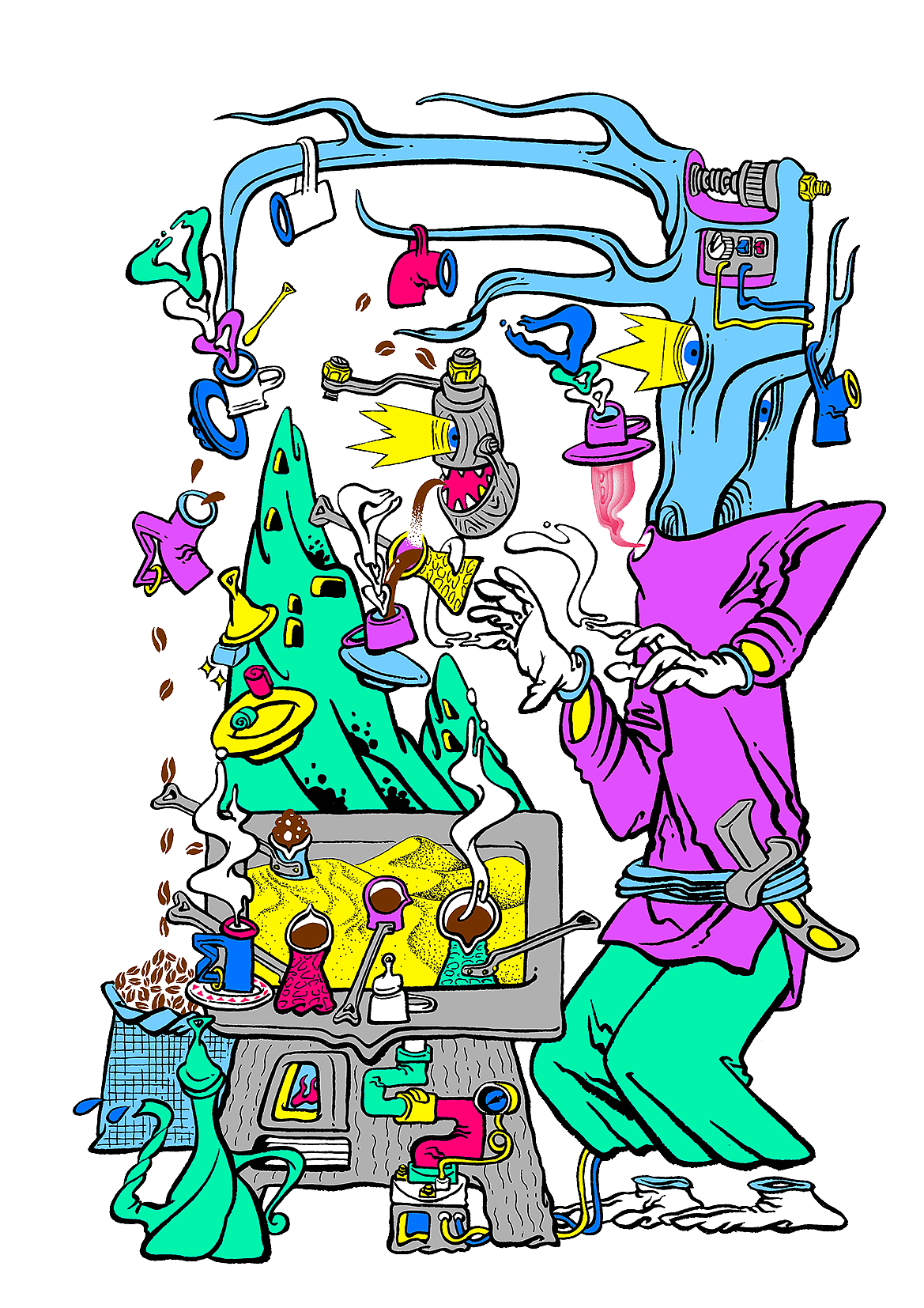 土耳其咖啡插图设计