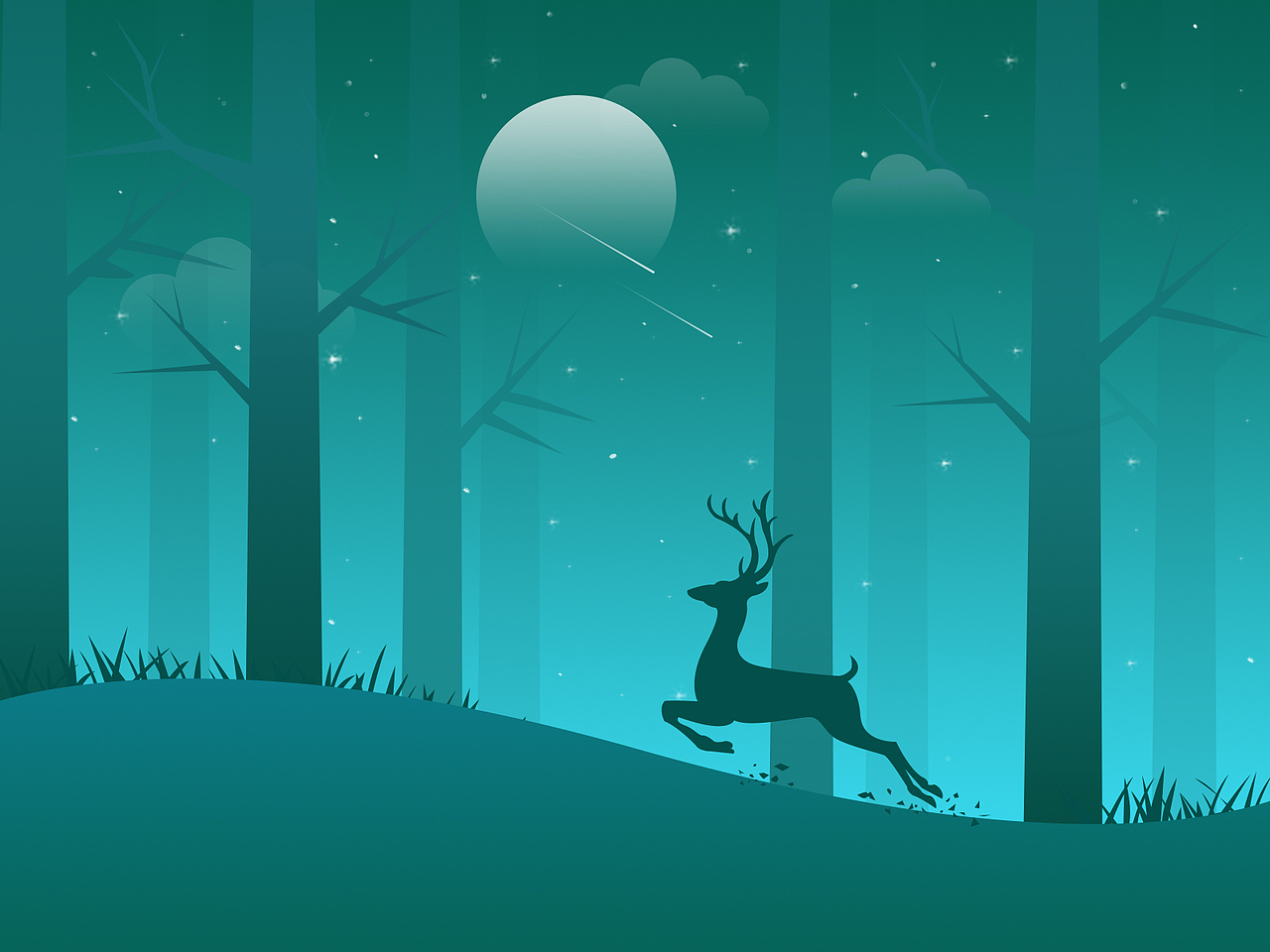 夜（图ZNDc3MzAwMDg=） - 创作习作 - 站酷设计师翠翠翠花儿原创素材 - 站酷ZCOOL