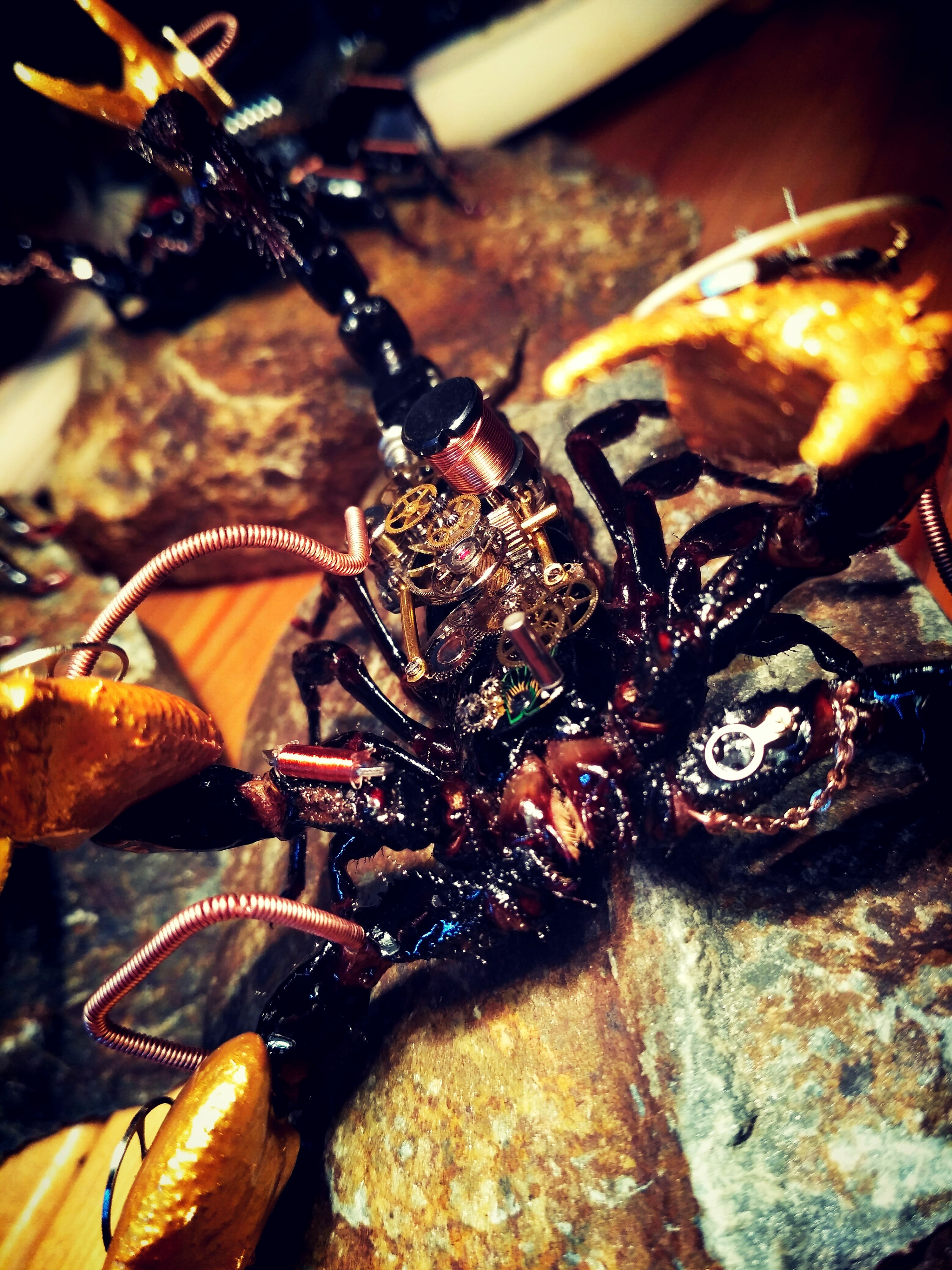 蒸汽朋克机械蝎子龙械堂作品