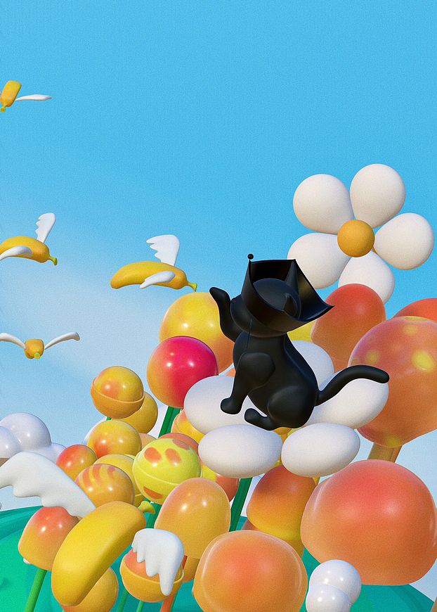 🐈‍⬛& 🐤 🍌in 🍭🌲（图ZMzIxNTc5Nzg0） - 场景 - 站酷设计师施施也原创素材 - 站酷ZCOOL