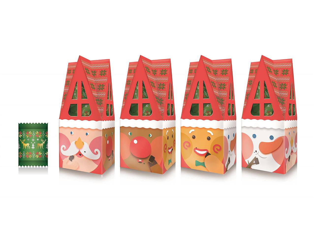 77聖誕節巧克力糖屋型盒（图ZOTgxODM3NzY=） - 包装 - 站酷设计师王炳南原创素材 - 站酷ZCOOL