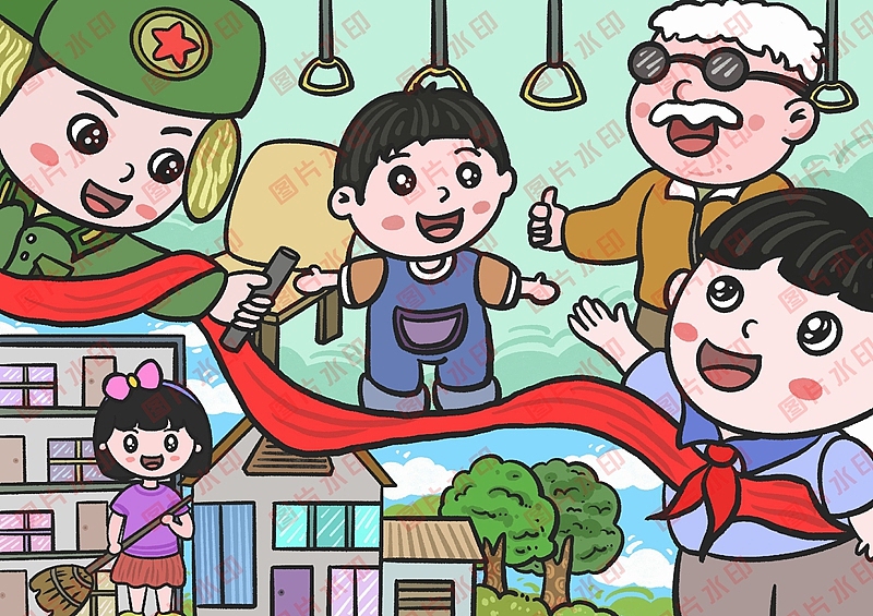 学生电脑绘画绘图作品信息素养活动作品制作设计2311