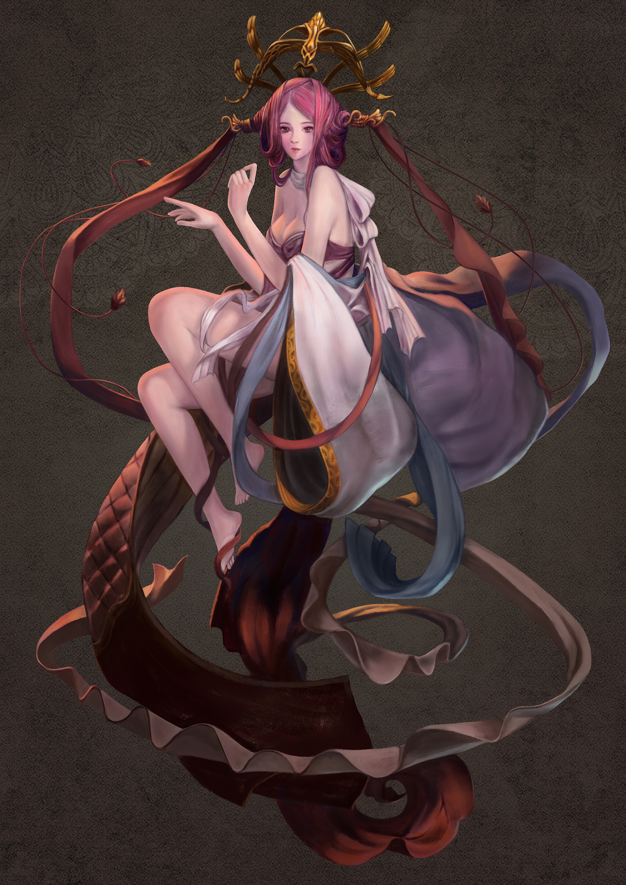 临摹远大的一张作业,但是没画完。