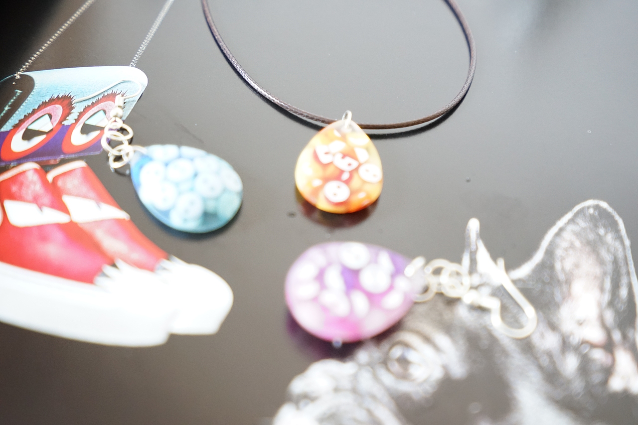 创意纽扣饰品设计（项链，耳钉，耳坠，胸针）