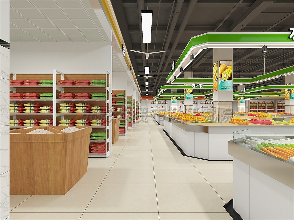 西安鲜目农贸批发市场效果图