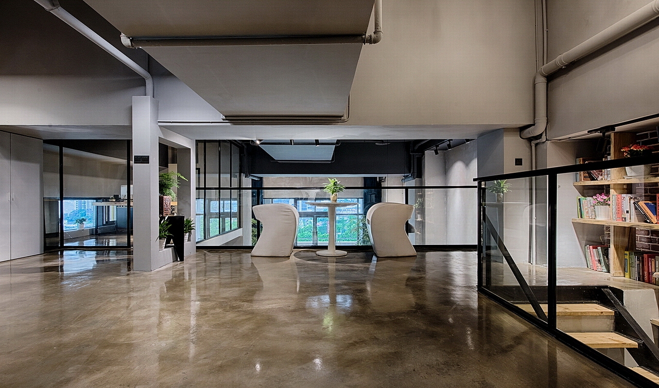 乾誉设计·刘熠作品·LOFT工业风办公室