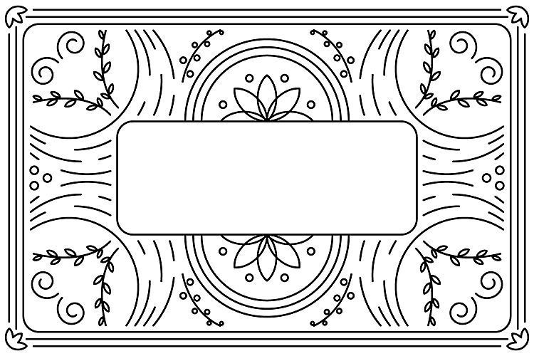 线条高档雕刻纹理欧式花纹会员VIP婚礼酒店卡片设计