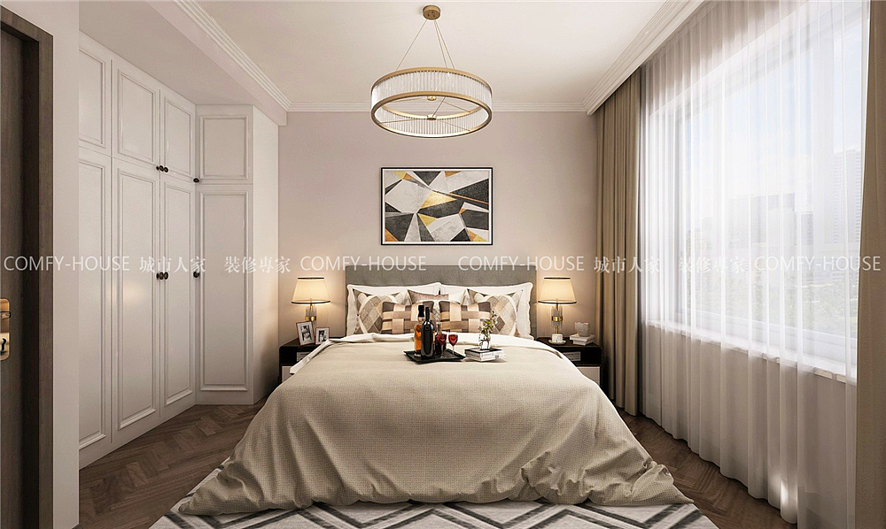 中海珑湾116平现代简约风格装修效果图