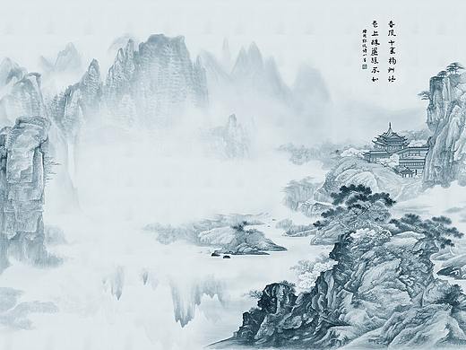 艾嘉利丝印壁画（山水篇）