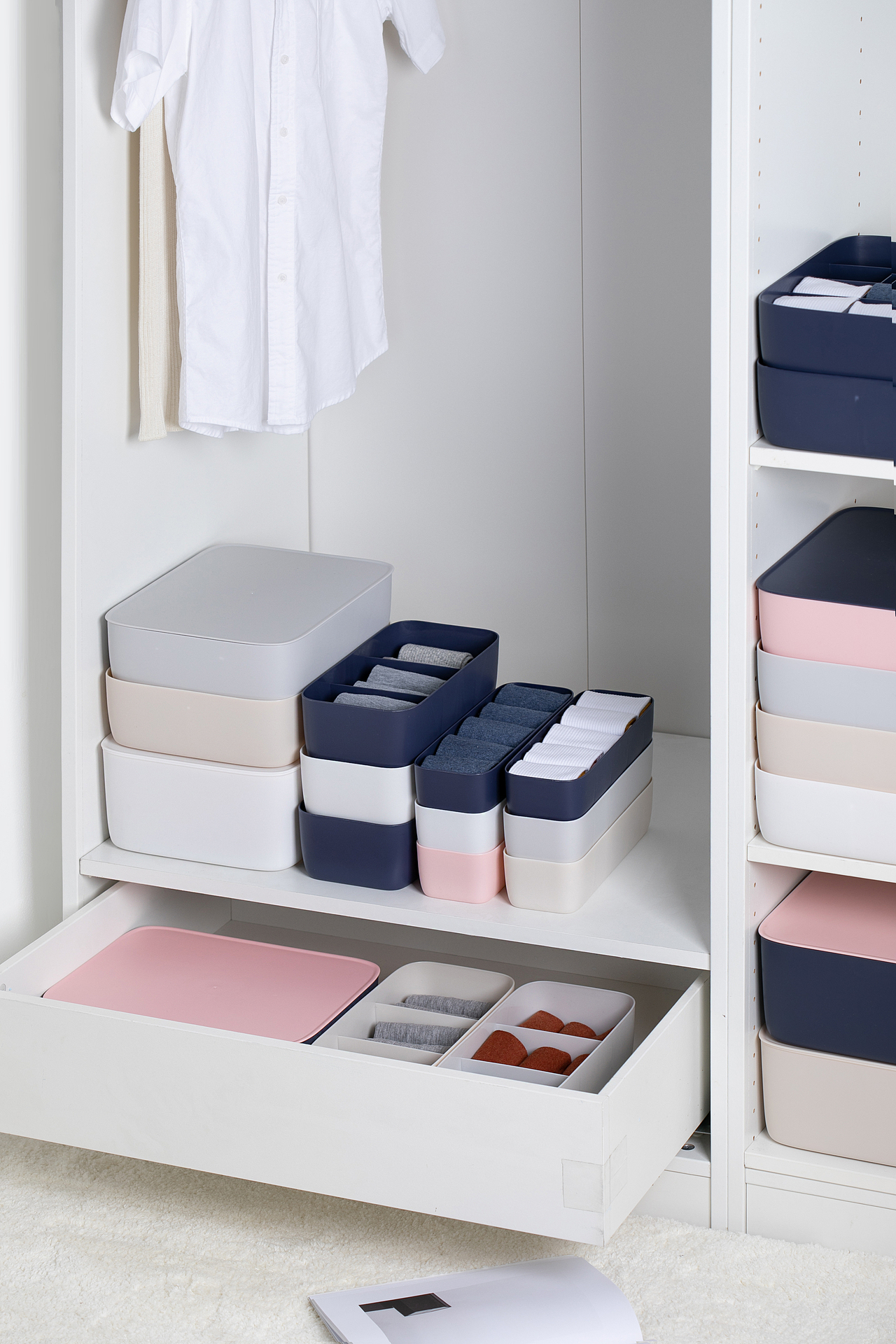 内衣袜子收纳盒拍摄